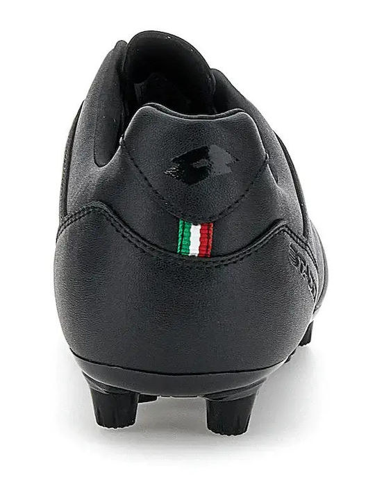 Lotto Stadio 705 Football Shoes with Cleats FG Black