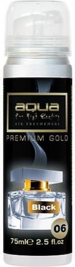 Aqua Αρωματικό Σπρέι Αυτοκινήτου Black Premium Gold 75ml
