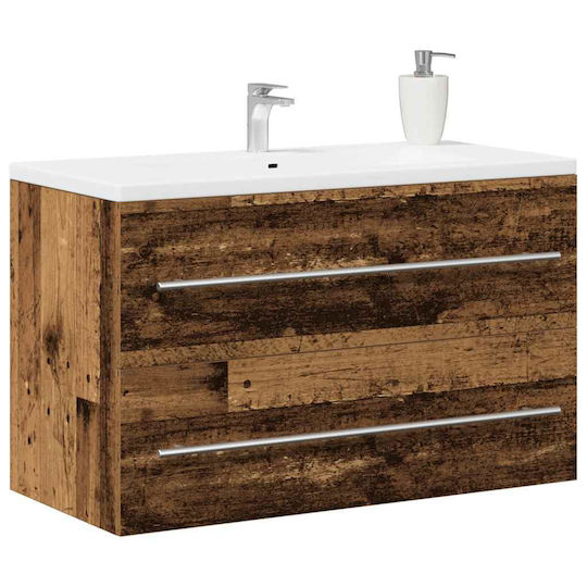 vidaXL Bench Without Sink M80xD38.5xH48cm Old Wood