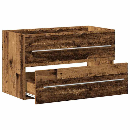 vidaXL Bench Without Sink M80xD38.5xH48cm Old Wood