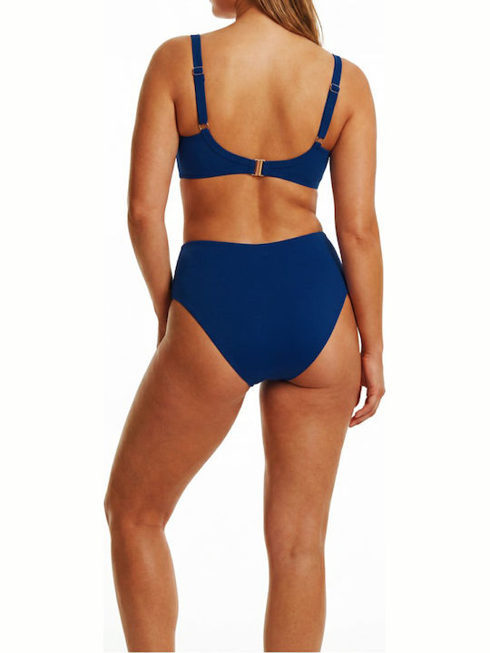 Bikini Slip Ψηλόμεσο Navy Μπλε