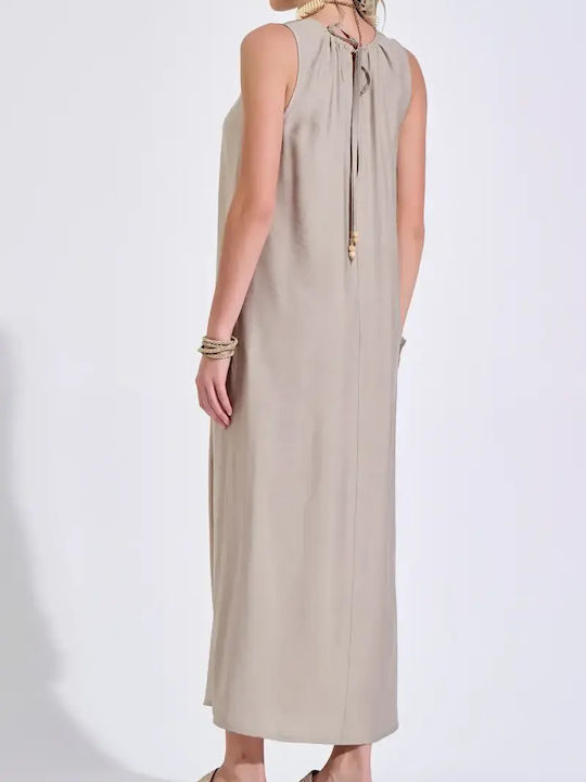 Sommer Maxi Damenkleid Beiges
