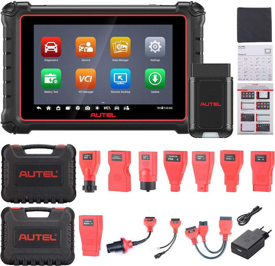 Autel Maxipro Mp900-bt Professional Car Tester Kit 8-inch Lcd Display Android 11.0 Bidirectional Bluetooth Car Diagnosis Ecu Coding 40+ Advanced Service Functions 7700 Mah Battery Romanian Language Support