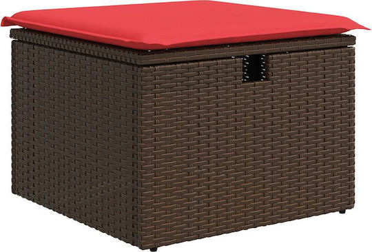 vidaXL Garten- und Outdoor-Möbelsets Wohnzimmer Typsatz 6 Stück Braun mit Kissen