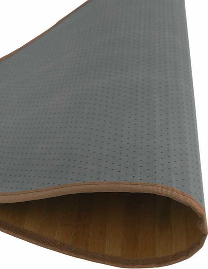 vidaXL Αντιολισθητικό Χαλί Στρογγυλό Καφέ Φ60cm