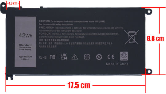 Батерия за лаптоп за Dell Inspiron 13 5368 5378 7368 7378 Inspiron 15 5568 5570 7569 7579 5578 5567 5565 3585 P75f001 1-bat0073 42wh
