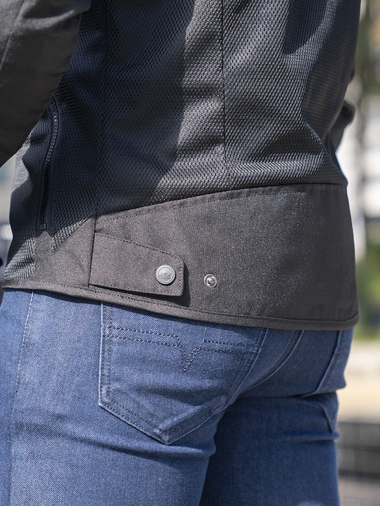 LS2 Breeze Sommer Männer Reitjacke Motorrad Schwarz