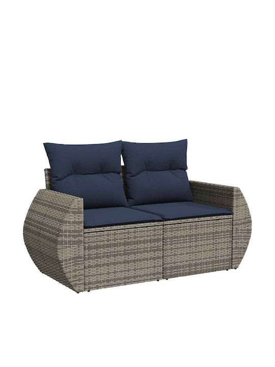 Garten- und Outdoor-Möbelsets 6 Stück Grau mit Kissen