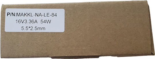 Power Supply Replacement Lenovo Laptops 16v 3.36a 54w 5.5 X 2.5mm Jack