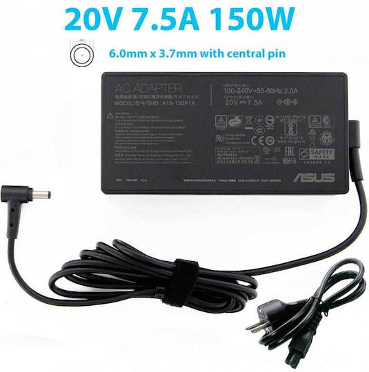 Asus Laptop Charger 150W 20V 7.5A for Asus with Detachable Power Cord