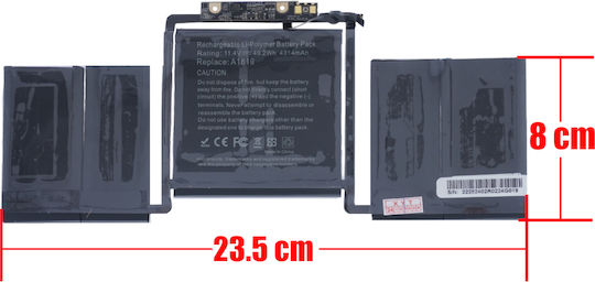 Съвместима Батерия за Apple MacBook Pro Apple MacBook Pro A1706, A1819 с 4160mAh