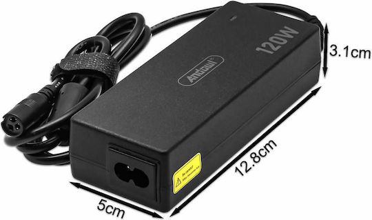 Andowl Încărcător Universal Laptop 120W 20V 6A Cu Cablu De Alimentare Detașabil