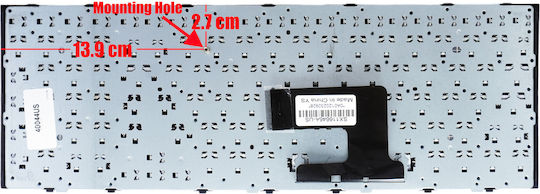 Sony Πληκτρολόγιο Laptop για Vaio VPC-EH/VPCEH/PCG-71911M/PCG-71911L με Πλαίσιο και Διάταξη Αγγλικά (US) σε Μαύρο χρώμα 40044US