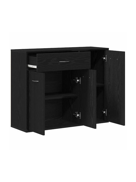 Wooden Sideboard Schwarze Eiche 88x30x70cm
