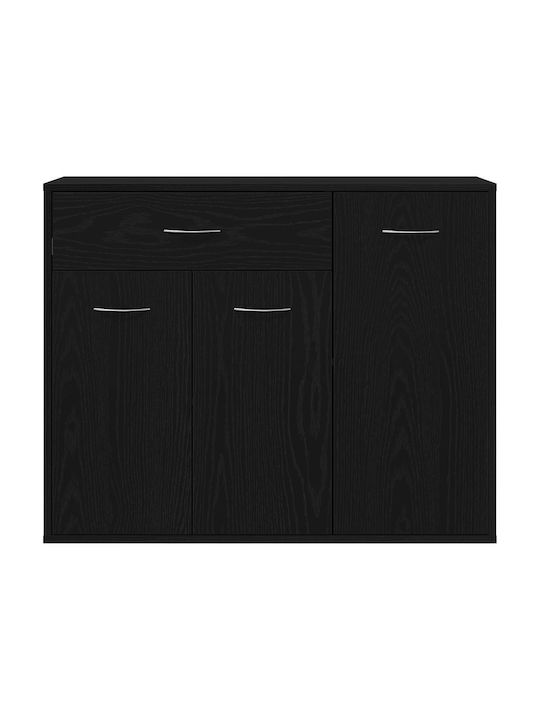 Wooden Sideboard Schwarze Eiche 88x30x70cm