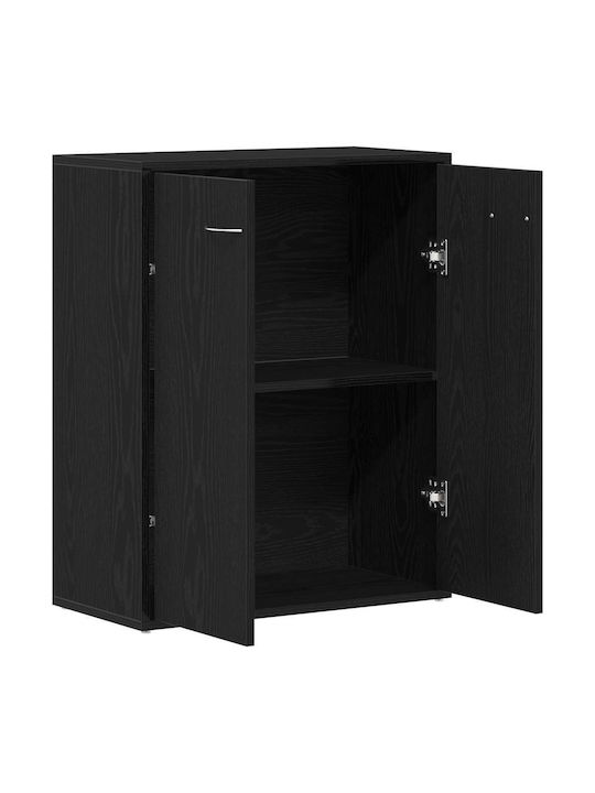Μπουφές Ξύλινος Μαύρος Δρυς 60x30x75cm