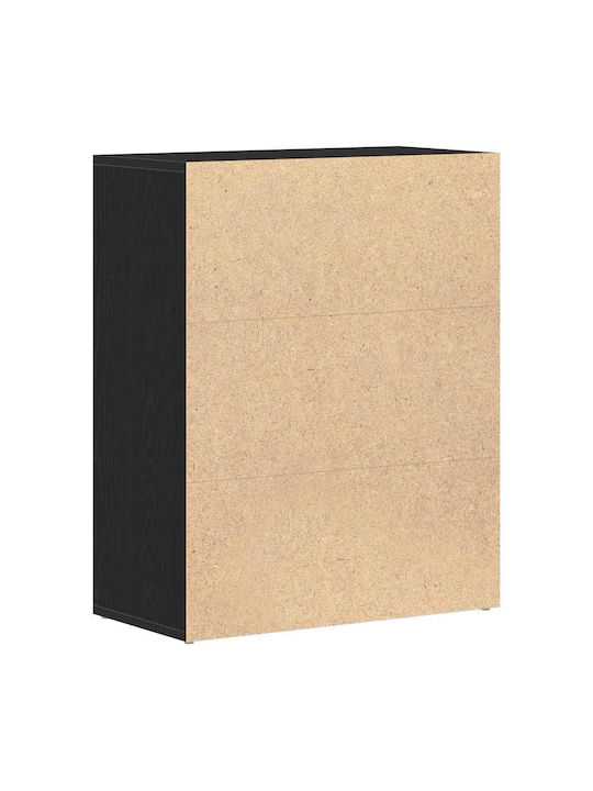 Μπουφές Ξύλινος Μαύρος Δρυς 60x30x75cm