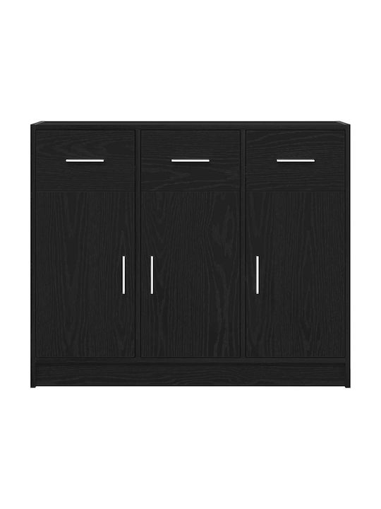 Bufet Din Lemn Stejar Negru 91x28x75cm