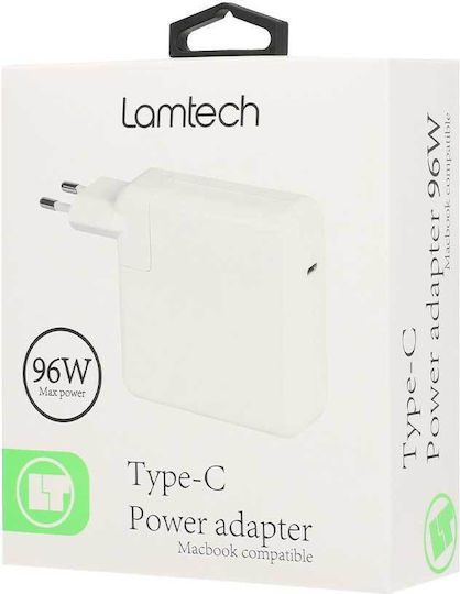 Lamtech Universal Φορτιστής Laptop 96W 20.5V 4.7A με Αποσπώμενο Καλώδιο Τροφοδοσίας