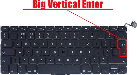Laptop Keyboard Apple Macbook Pro 13" A1278 Backlight Backlit Lt042abycbvka Mb466ll/a Mb467ll/a Mb990ll/a Mb991ll/a Mc374ll/a Mc375ll/a Mc700ll/a Mc724ll/a Md101ll/a Md102ll/a Md313ll/a UK Version Black Keyboard Code 40170ukbacklit