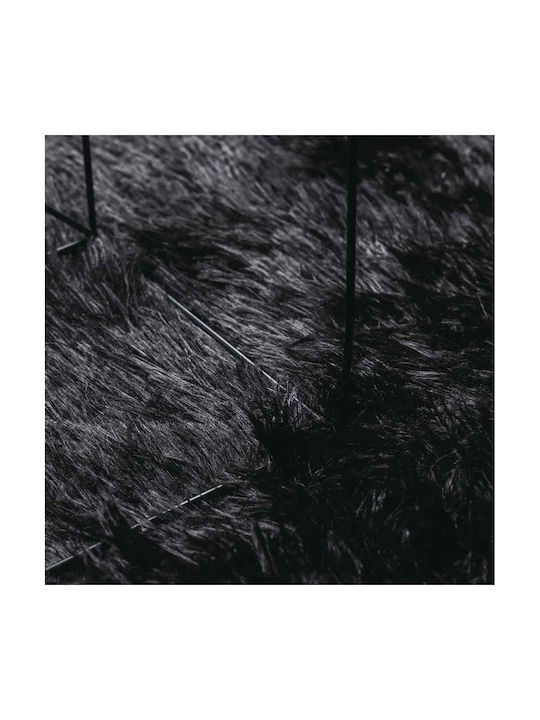 vidaXL Covor Antiderapant De Exterior Rectangular Negru 60x100cm