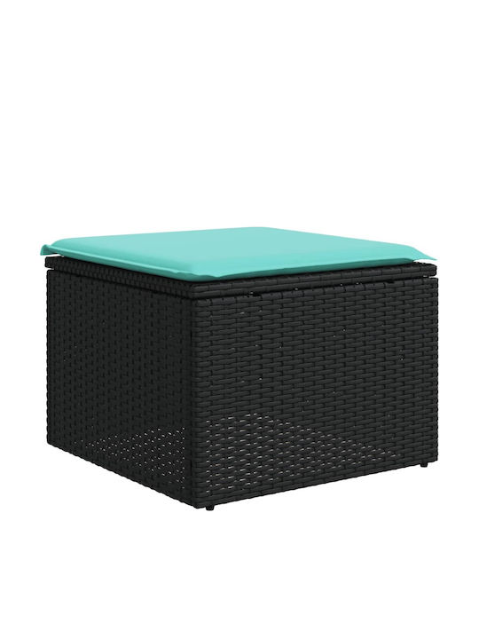 Corner Outdoor Sofa Rattan with Cushions 55x62x69cm