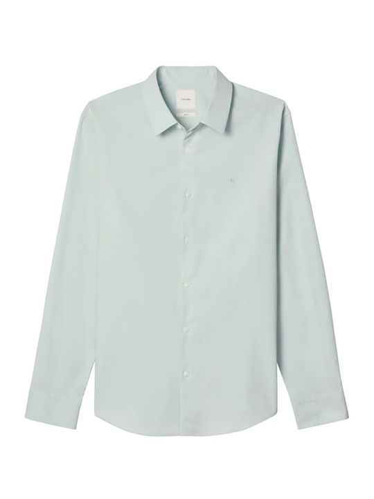 Long Sleeve Shirt in Narrow Fit Green