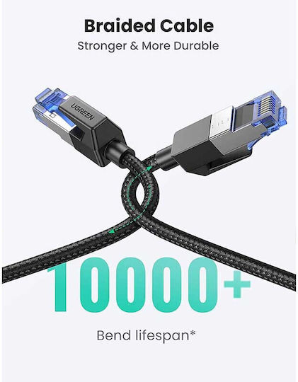 Ugreen F/FTP Cat.8 (40Gbps) Network Cable Ethernet 2m Black