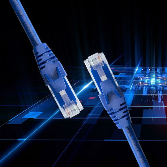 Qoltec U/UTP Cat.6 Gigabit Ethernet Network Cable 1m Blue