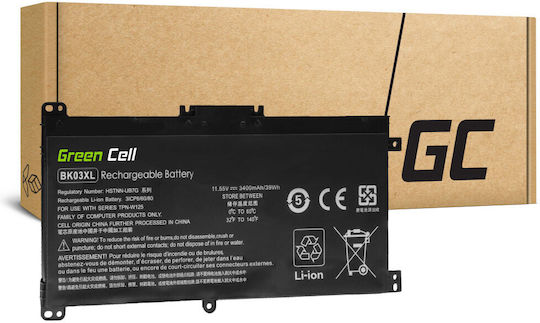 Green Cell Compatible Battery for HP Pavilion HP Pavilion x360 14-BA 14-BA015NW 14-BA022NW 14-BA024NW 14-BA102NW 14-BA104NW with 3400mAh