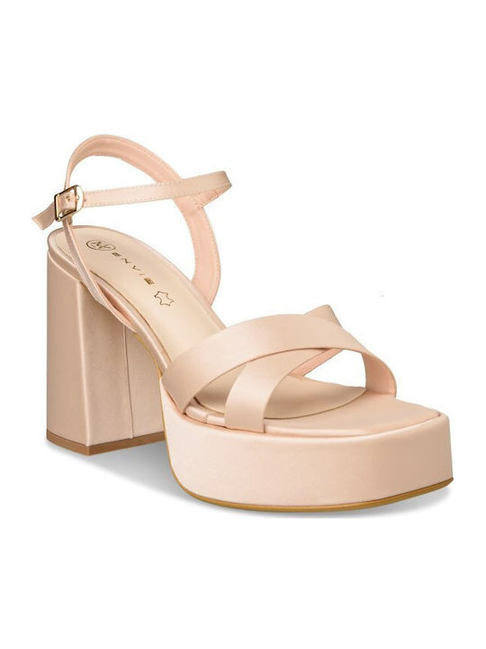 Envie Shoes Πέδιλα Χρυσά