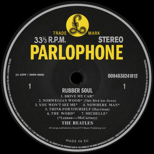 Beatles Rubber Soul Vinyl