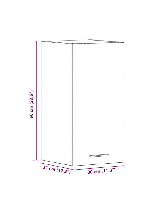 Μαύρο 30x31x60εκ.