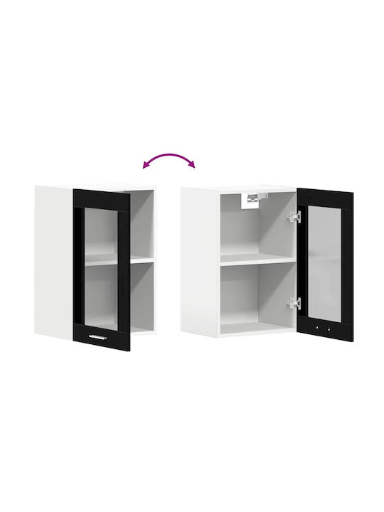 Schwarzer Küchenschrank 40x31x60cm