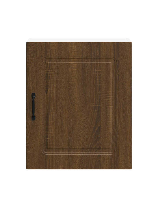 Kalmar Küchenschränke Set Wand- und Standküchenschränke Braun Eiche 50x31x60cm