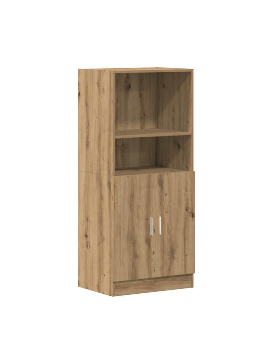 Oak Kitchen Tall Cupboard 133x41.5x131.5cm