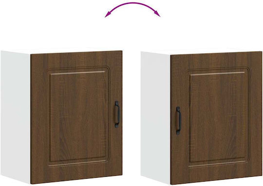 Kalmar Kitchen Cabinet Set Wall And Floor Brown Oak 50x31x60cm