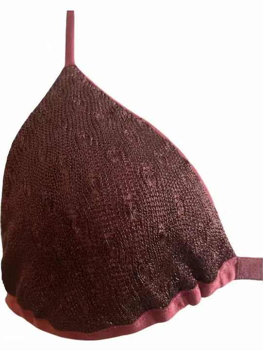 Set Bikini Triangle & Brazil Burgundy MB3225.Bordeaux