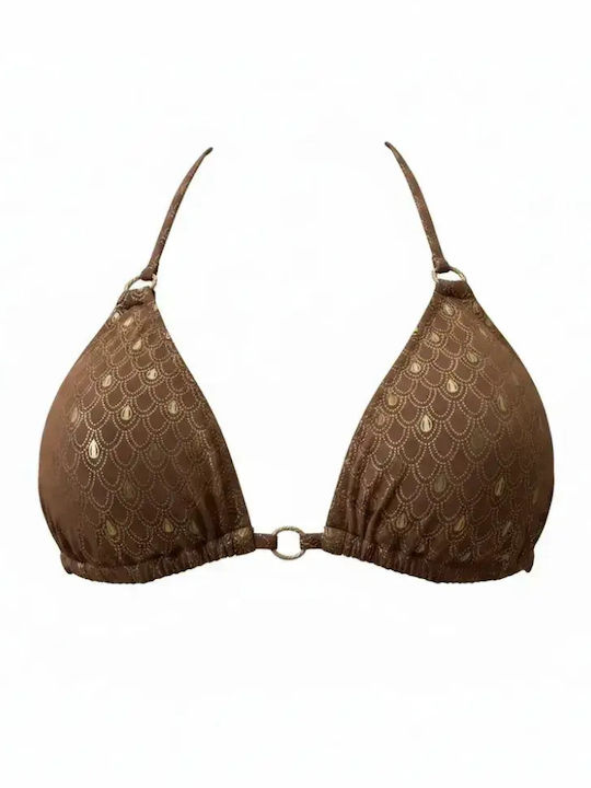 Set Bikini Τριγωνάκι & Brazil Καφέ Μπρονζέ