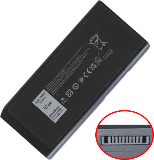Compatible Battery for Dell Latitude Dell 5404, 7404, 7414, 7204 Series. with 8700mAh (X8VWF)