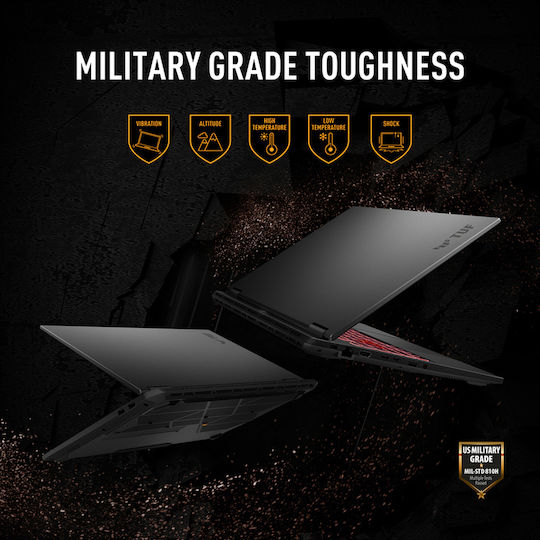 Asus TUF A16 FA607NUQ-RL009W 16" FHD+ 144Hz (Ryzen 7-170/16GB/512GB SSD/GeForce RTX 4050/W11 Home) Mecha Gray (US Keyboard)