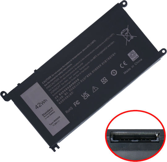 Kompatible Batterie für Dell Inspiron mit 3400mAh