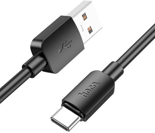 Hoco X96 USB 2.0 Cable USB-C male - USB-A 60W Μαύρο 0.25m
