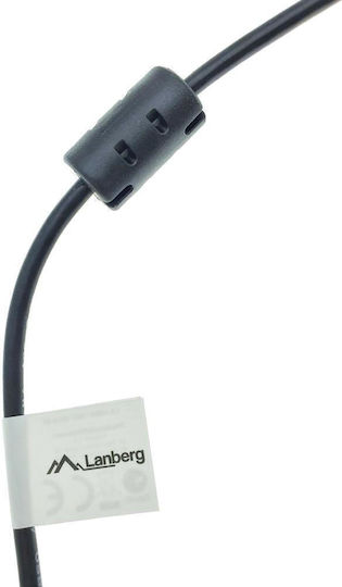 Lanberg USB 2.0 Cable USB-C Male - USB-B Black 3m