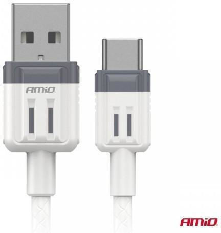 AMiO USB 2.0 Cable USB-C male - USB-A 2m 03906