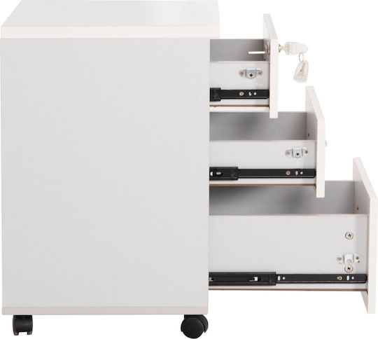 Freebox Office Drawer with Lock White