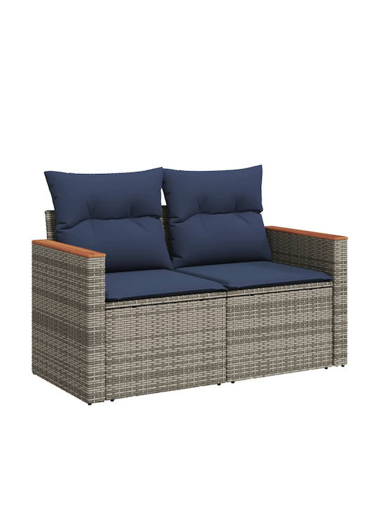 Outdoor Corner Sofa Rattan With Cushions 62x62x69cm