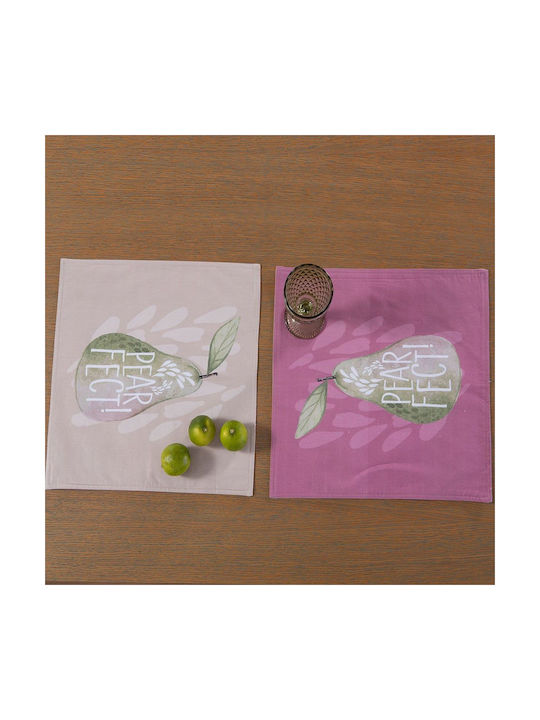Nef-Nef Homeware Pearfect Σουπλά Υφασμάτινο Μωβ 40x40cm Nef-Nef Homeware Pearfect Σουπλά Υφασμάτινο Μωβ 40x40cm