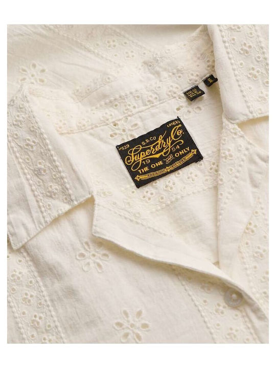 Heritage Short Sleeve Women's Shirt Off White