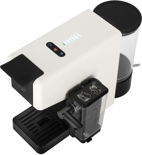 Adler Αυτόματη Μηχανή Espresso 1400W Πίεσης 20bar για Cappuccino Λευκή AD 4391